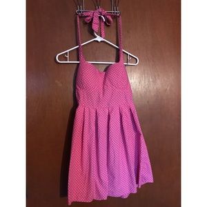 (No Boundaries) PINK Polka Dot Dress